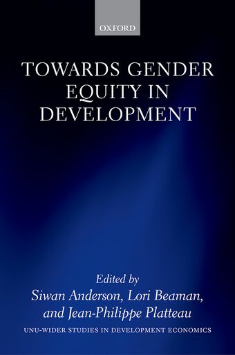 Towards Gender Equity in Development book cover