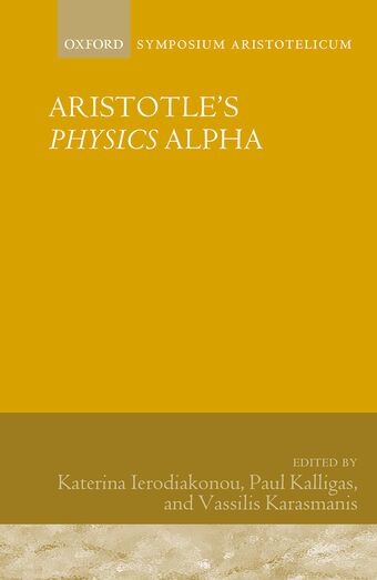 Aristotle's Physics Alpha book cover