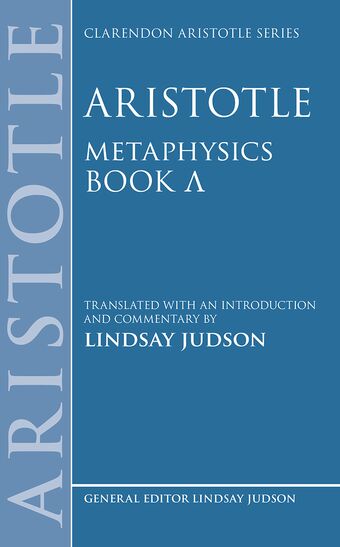 Aristotle, Metaphysics Lambda book cover