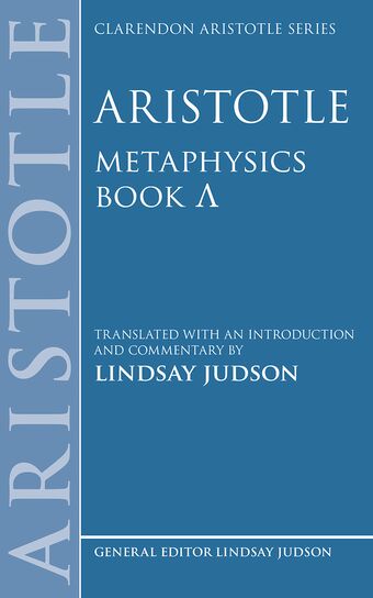 Aristotle, Metaphysics Lambda book cover