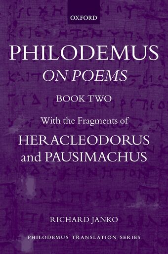 Philodemus book cover