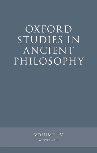 Oxford Studies in Ancient Philosophy, Volume 55 book cover