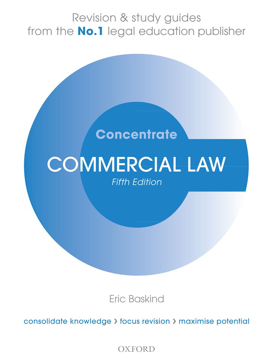 Commercial Law Concentrate book cover