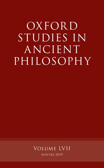 Oxford Studies in Ancient Philosophy, Volume 57 book cover