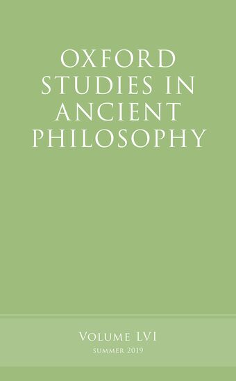 Oxford Studies in Ancient Philosophy, Volume 56 book cover