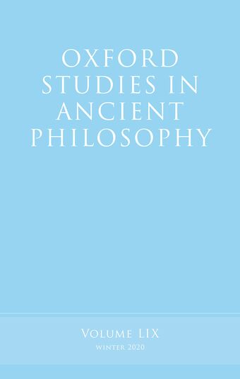 Oxford Studies in Ancient Philosophy Volume 59 book cover