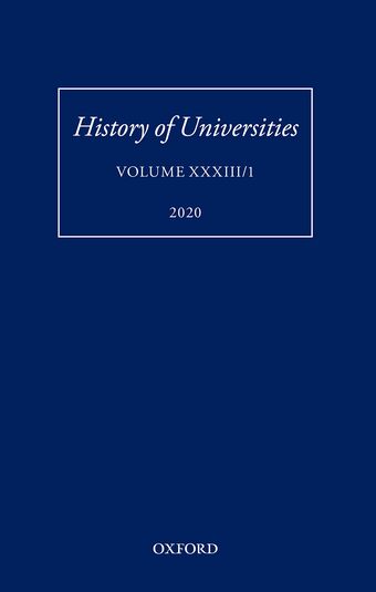 History of Universities Volume XXXIII/1 book cover