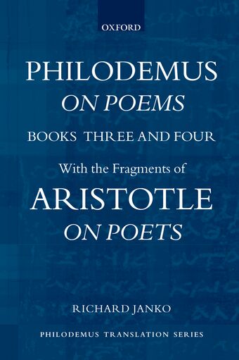 Philodemus On Poems Books 3-4 with the fragments of Aristotle On Poets book cover