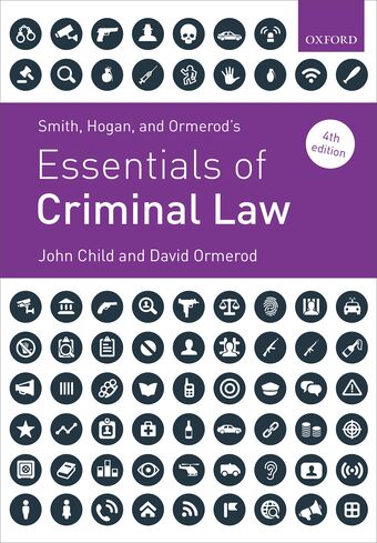 Smith, Hogan, and Ormerod's Essentials of Criminal Law book cover