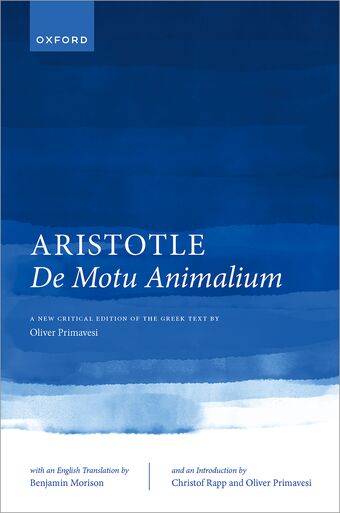 Aristotle De motu animalium Text and Translation book cover