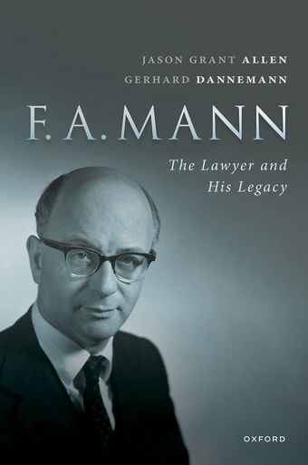 FA Mann The Lawyer and His Legacy book cover