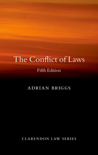 The Conflict of Laws book cover