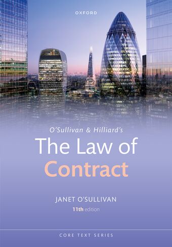O'Sullivan & Hilliard's The Law of Contract book cover