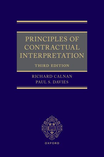 Principles of Contractual Interpretation 3e book cover