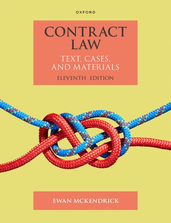 Contract Law Text Cases and Materials book cover