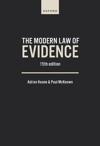 The Modern Law of Evidence book cover