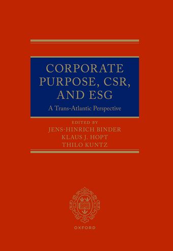Corporate Purpose, CSR, and ESG book cover