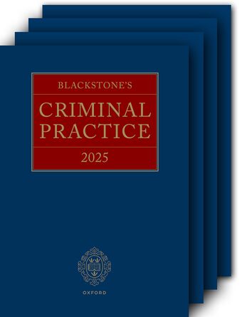 Blackstone's Criminal Practice 2025 All Supplements Pack book cover