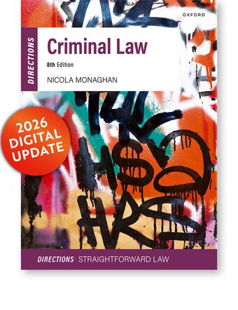 Criminal Law Directions 8e book cover