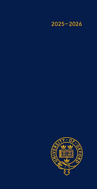 Oxford University Pocket Diary 2025-2026 book cover