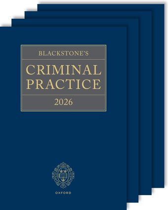 Blackstones Criminal Practice 2026 All Supplements Pack book cover