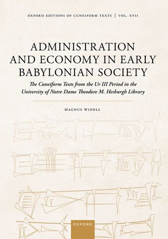 Administration And Economy In Early Babylonian Society Oeoct Cloth book cover