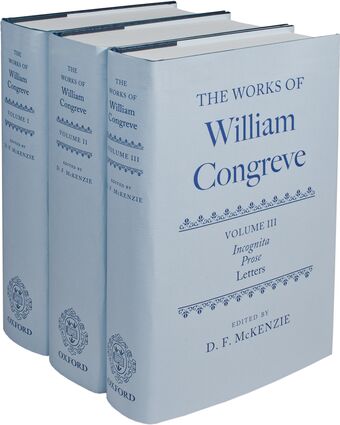 The Works of William Congreve book cover