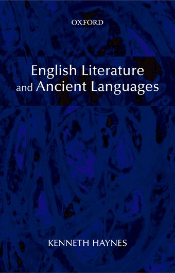 English Literature and Ancient Languages book cover