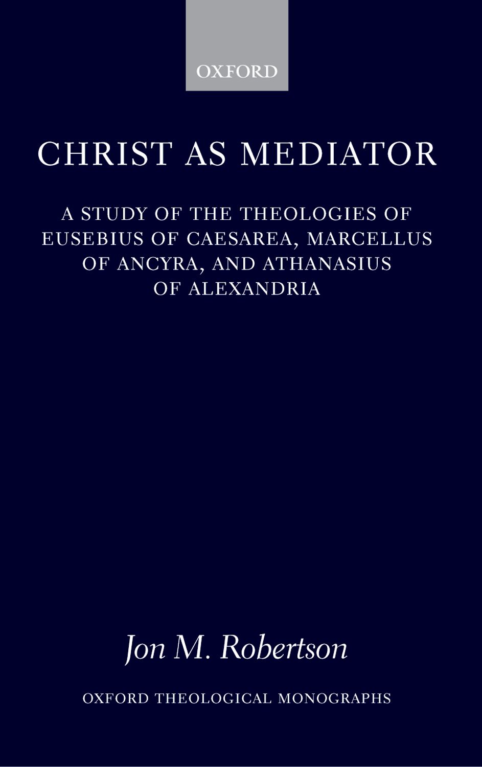 Christ as Mediator book cover