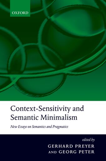 Context-Sensitivity and Semantic Minimalism book cover