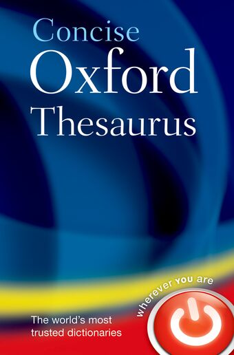 Concise Oxford Thesaurus book cover