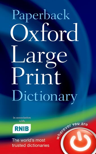 Paperback Oxford Large Print Dictionary book cover