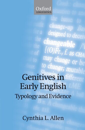 Genitives in Early English book cover