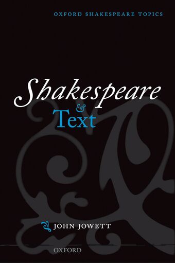 Shakespeare and Text book cover