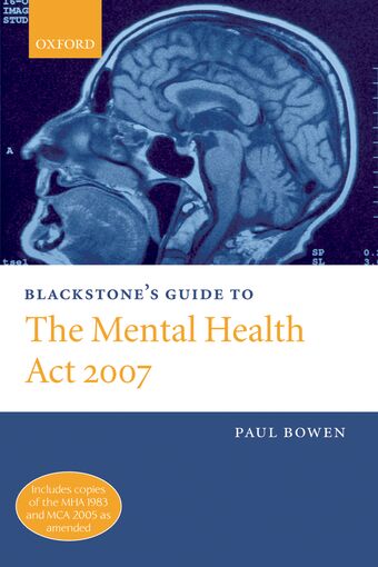 Blackstone's Guide to the Mental Health Act 2007 book cover