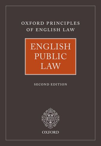 English Public Law book cover