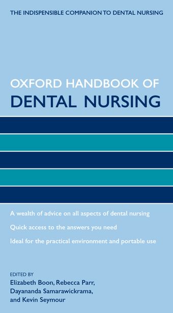 Oxford Handbook of Dental Nursing book cover
