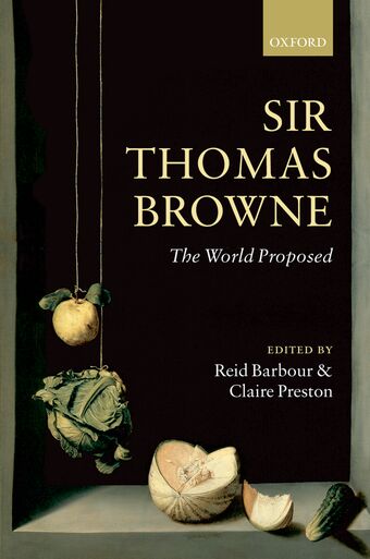 Sir Thomas Browne book cover