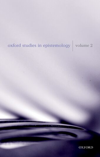 Oxford Studies in Epistemology book cover