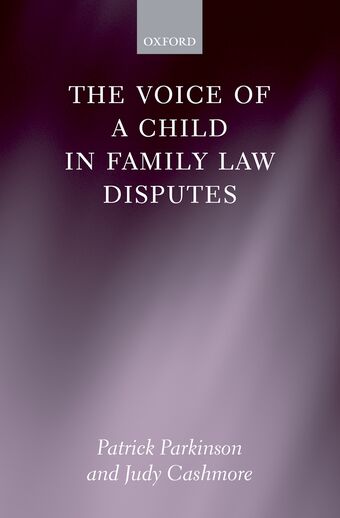 The Voice of a Child in Family Law Disputes book cover