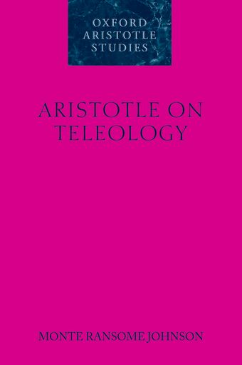 Aristotle on Teleology book cover