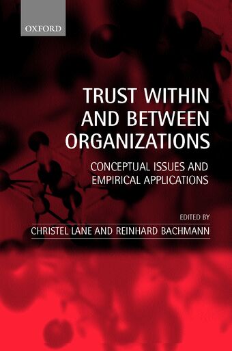 Trust Within and Between Organisations book cover