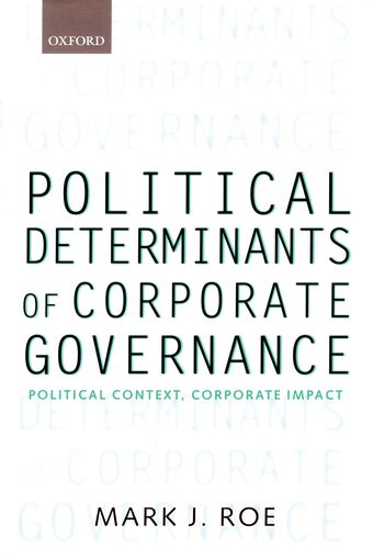 Political Determinants of Corporate Governance book cover