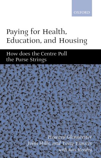 Paying for Health Education and Housing book cover