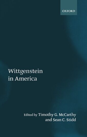 Wittgenstein in America book cover