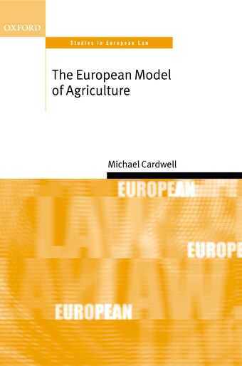 The European Model of Agriculture book cover