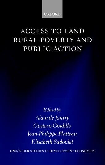 Access to Land, Rural Poverty, and Public Action book cover