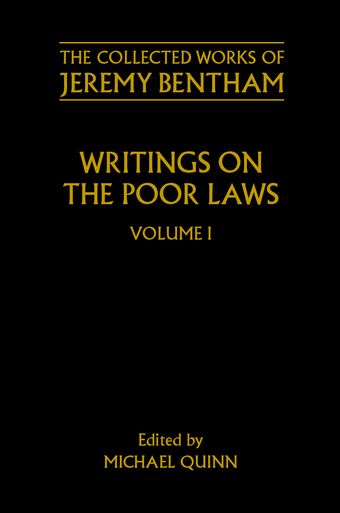 Writings On The Poor Laws Volume One book cover