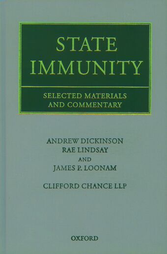 State Immunity book cover