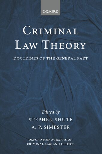 Criminal Law Theory book cover